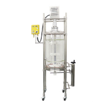 Chemical laboratory glass reaction  with continuous stirred Filter Reactor 80L with PTFE